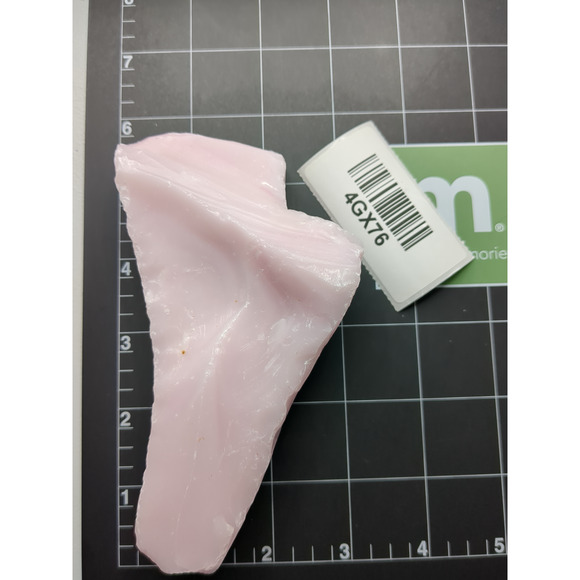 Pink Art Glass Cullet Selenium Orange Glow Slag Glass #4GX76 - Picture 7 of 7